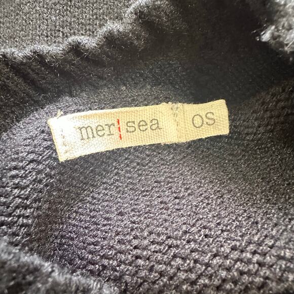 Mer-Sea Women's Lisbon Lattice Front Traveler Sweater Blue O/S EUC - Picture 4 of 6